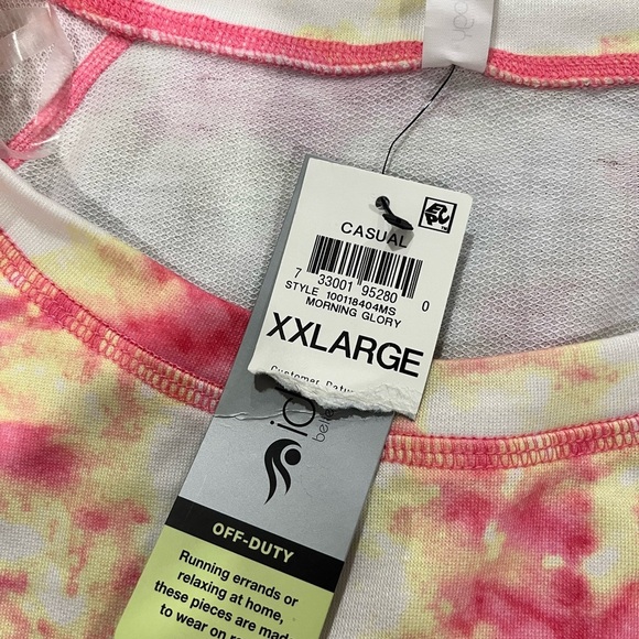 Ideology Pink and Yellow Tie-Dye Short Sleeve Tee - Picture 2 of 4